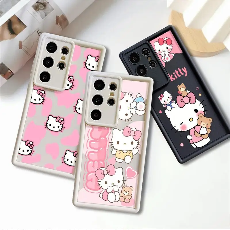 Чехол для телефона H-Hello K-Kitty для Samsung Galaxy S20 FE S21 S23 Ultra Note 20 Ultra S24 Ultra S22 Plus S23 FE