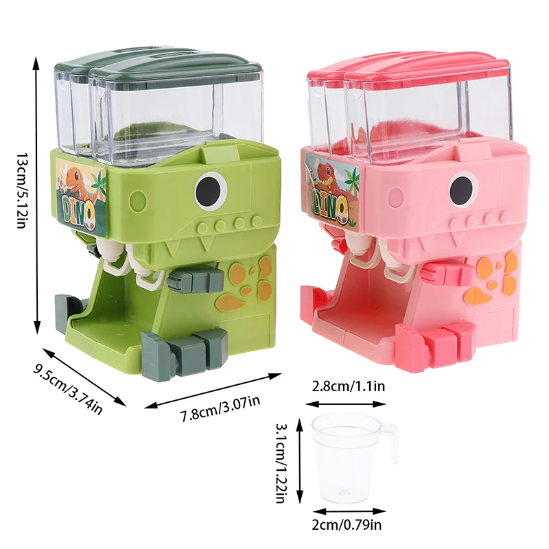 Cartoon Dinosaur Water Dispenser Toy Cute Water Juice Milk Drinking Fountain Simulation Kitchen Toy Drink Machine For Kids