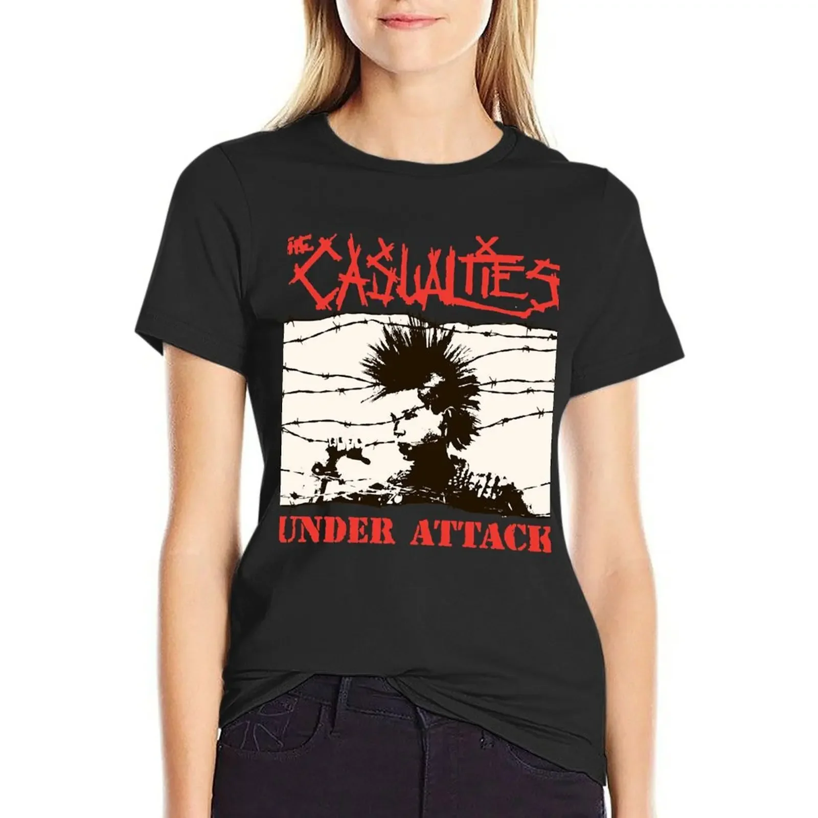 

the casualties band Classic T-Shirt vintage plus size tops sweat cropped t shirts for Women