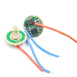 17mm Diameter LED Flashlight Driver Board T6 L2 1.8A DC3.7V 3 Modes High 100% Middle 40% Low 10% Circuit Board RQ-5-173M Pro