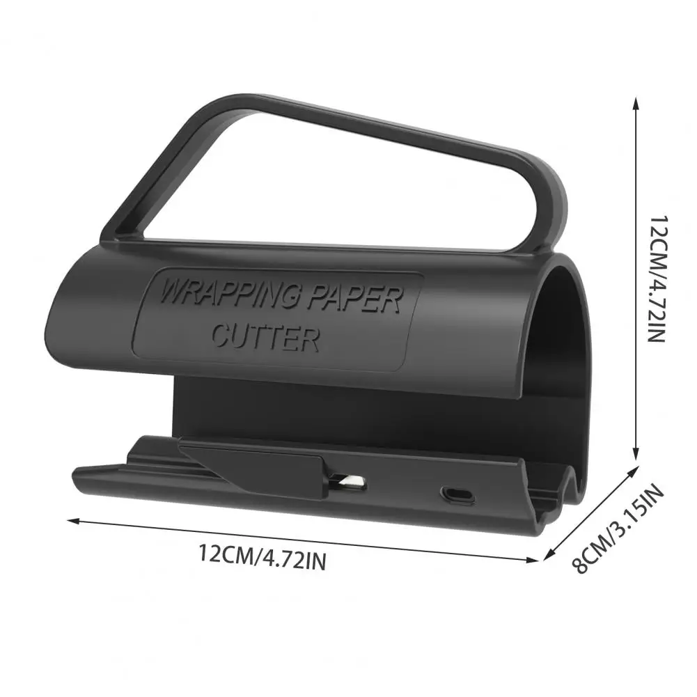 Резак для рулона оберточной бумаги, инструмент для нажима рулона подарочной оберточной бумаги с рукояткой, раздвижной держатель для оберточной бумаги, диспенсер с зажимом