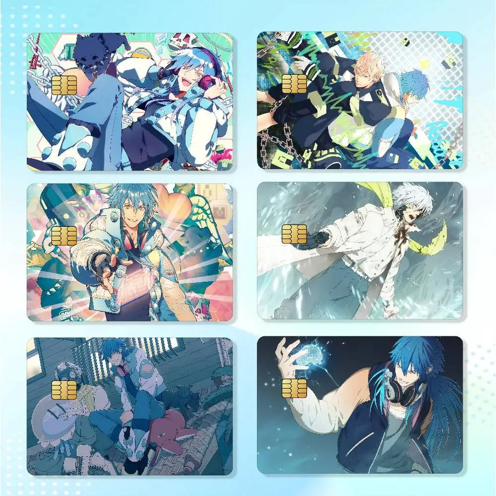 Anime D-dramatical Murder Waterproof Card Stickers For Credit Cards Debit Cards And Transit Cards 4pcs