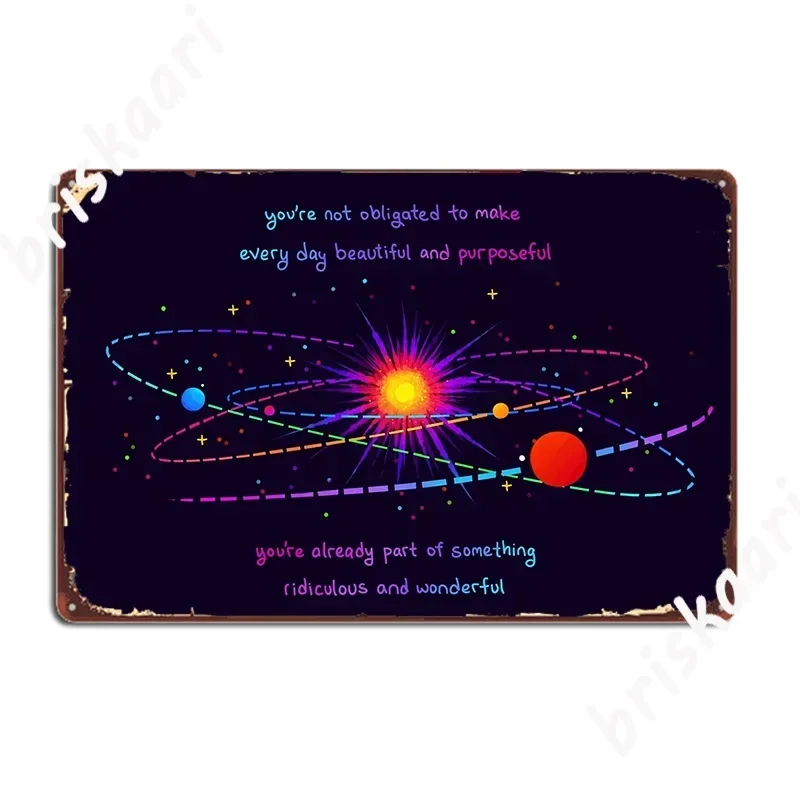 Sie sind bereits Teil eines unglaublich tollen Sonnensystems. Metallschild für Bar, Höhle, Blechschild, Poster