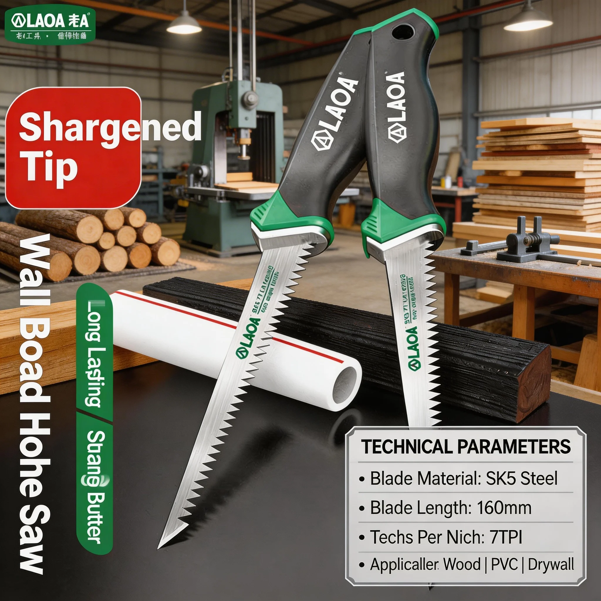 Mini Hand Saw Wall Panel Saw for Home Use, Quick Cut Jab Saw for Drywall, Gypsum Board, Wood, Tree Pruning, Gardening Tools