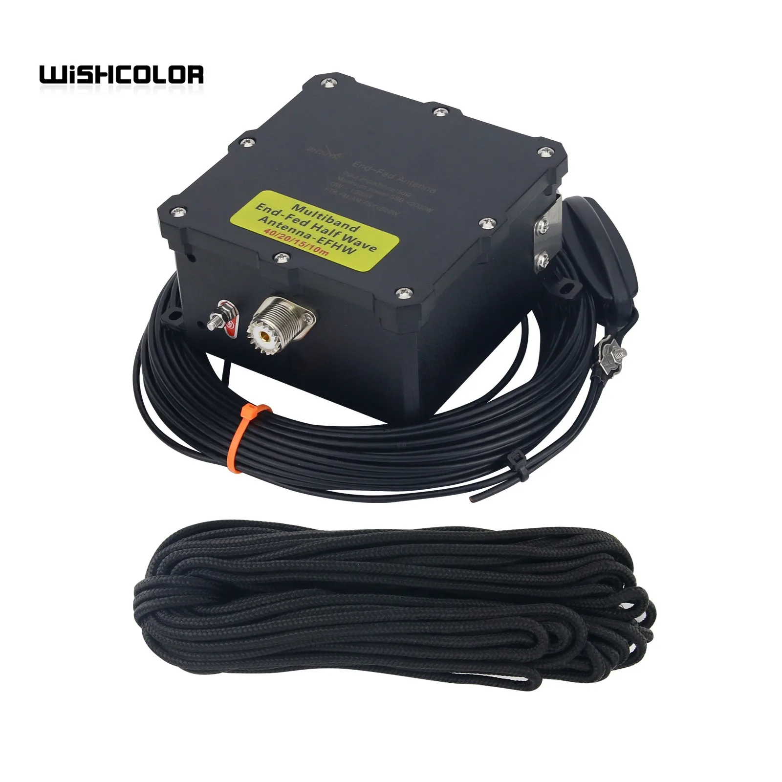 Wishcolor JYR-4010 Four Band High Power Shortwave End Fed Antenna Natural Resonance for 10/15/20/40 Meter Wave