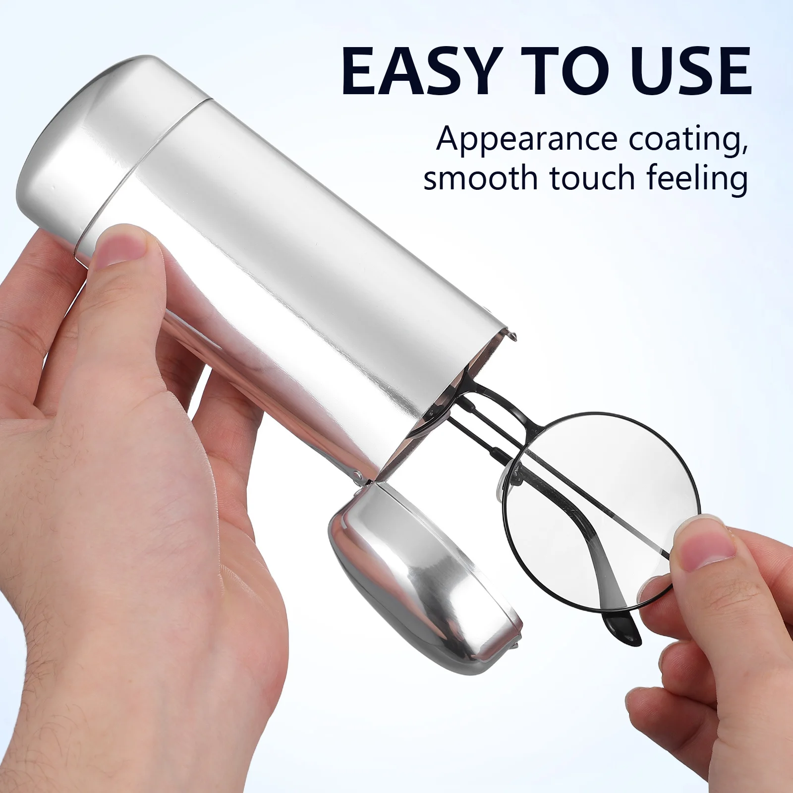 حافظة نظارة شمسية من الألومنيوم حافظة معدنية واقية للنظارات الشمسية ومنظم السفر ومتين وخفيف الوزن لتخزين النظارات #3