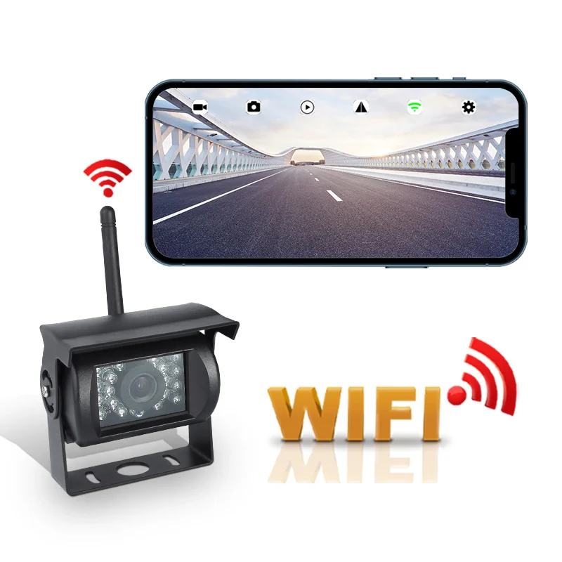 

Беспроводная Wi-Fi камера заднего вида с поддержкой IOS/Android, AHD1080P для тяжелой техники и грузовиков, 100% гарантия своевременной доставки