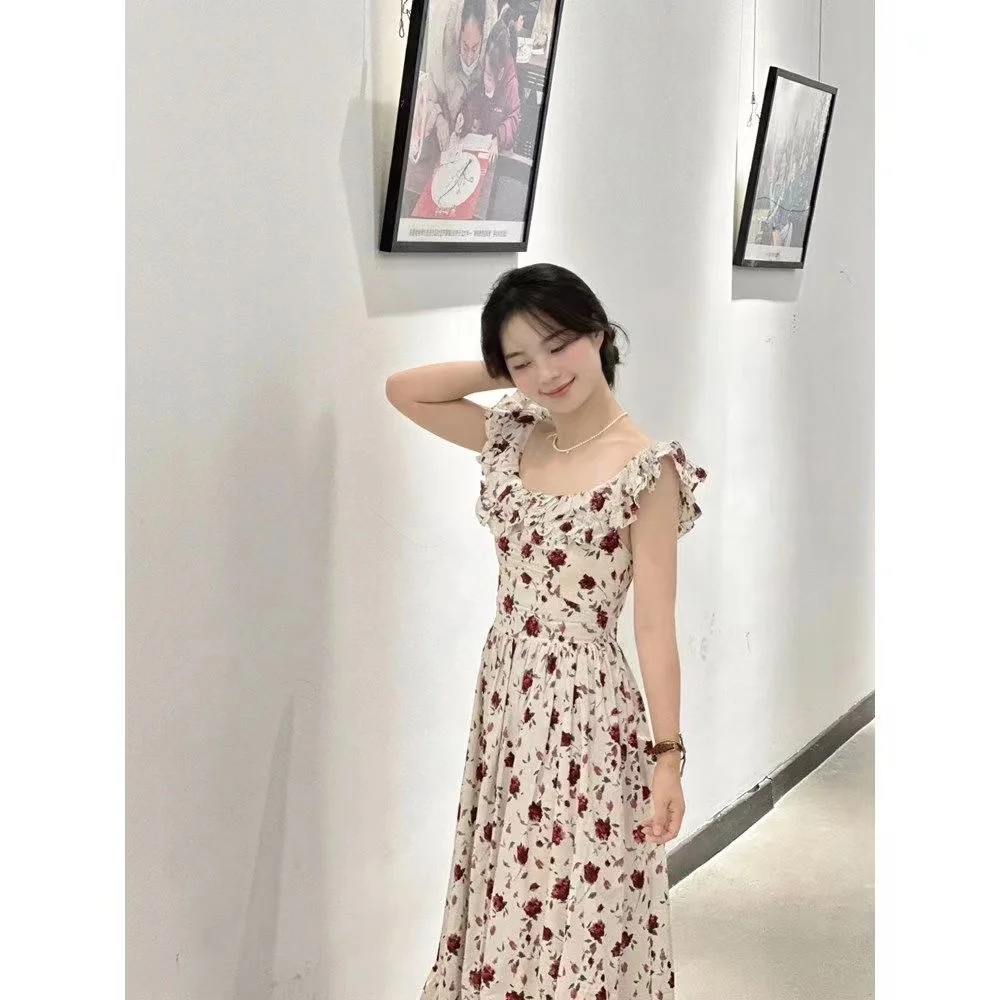 Vestidos femininos bordados borboleta tule saia festival ao ar livre artístico doce sonhador conto de fadas jovem em camadas elegante