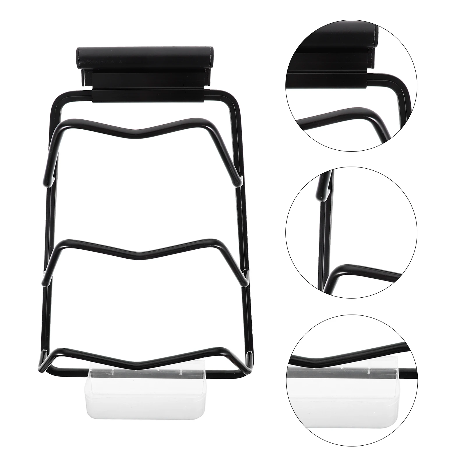 

3 Layer Pot Lid ganizer Rack Black Medium Size Wall Mount No Drill Kitchen Storage St Tray for Boards Utensils Saver