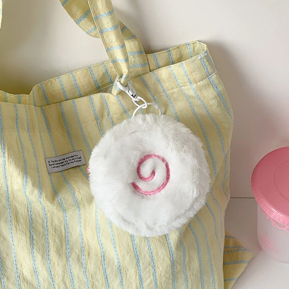 لطيف أفخم محفظة نسائية للعملات المعدنية مفتاح سلسلة الكرتون جولة المحفظة حقيبة قلادة سماعة أحمر الشفاه حقيبة التخزين على ظهره الديكور مضحك هدية