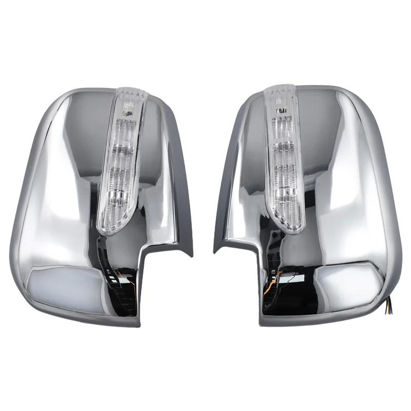 

L38A-Car Door Mirror Covers With LED For Mitsubishi Triton L200 2005-2014 Pajero Sport 2011