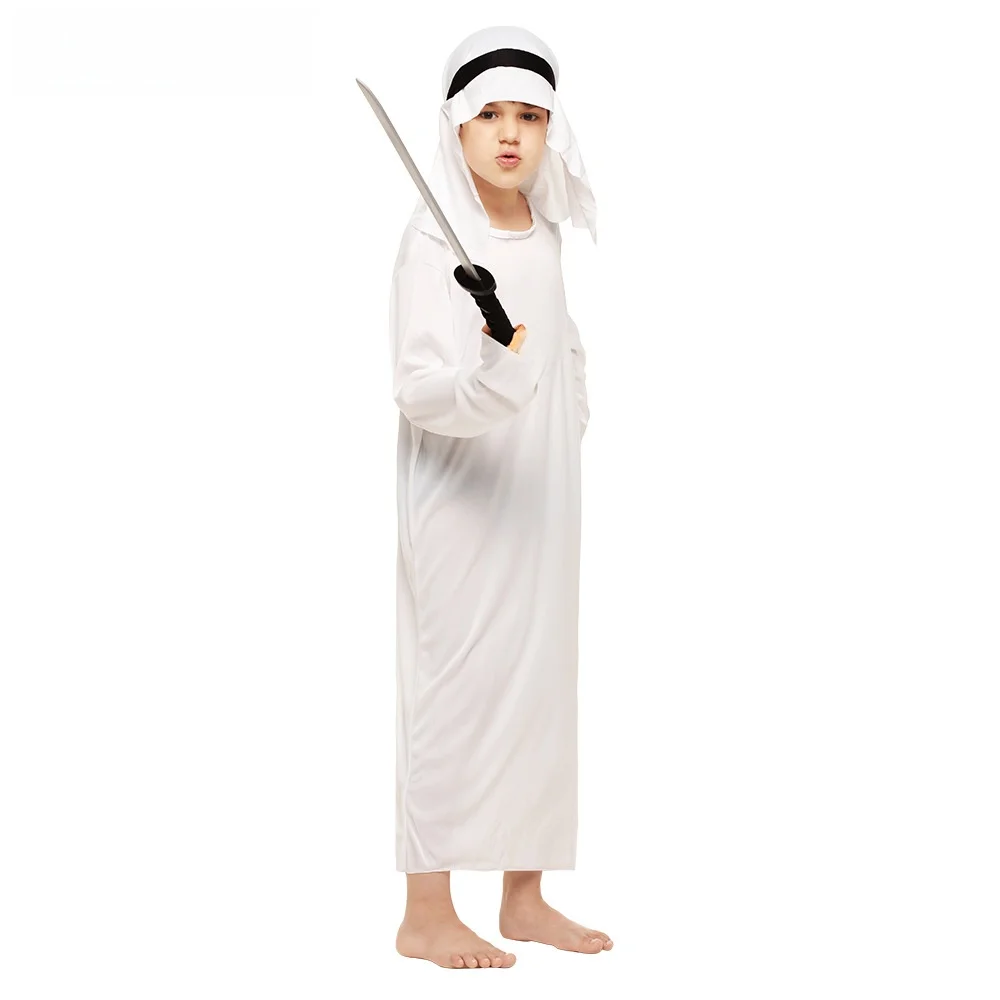 زي تنكري للأمير العربي لعيد الهالوين، زي للأداء المسرحي للأطفال، رداء طويل للرجال، إصدار للعروض المسرحية