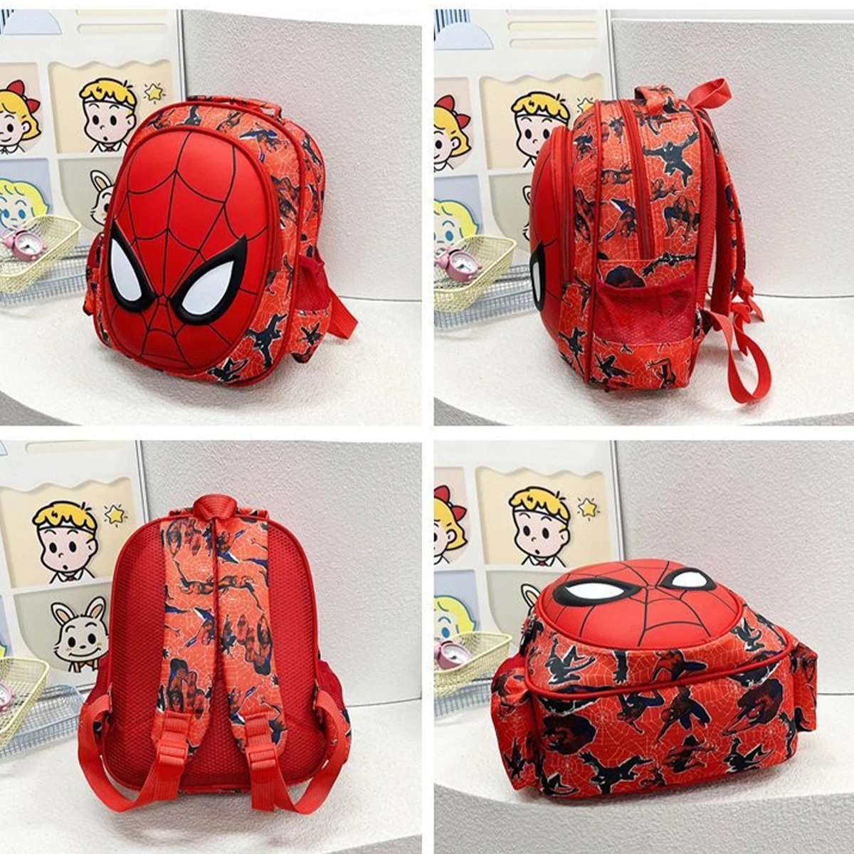 Marvel Comics Cartoon Toys Spider-Man knapsack SpiderMan Children\'s bags schoolbag Student backpack Travelling bag boy Girl Gift