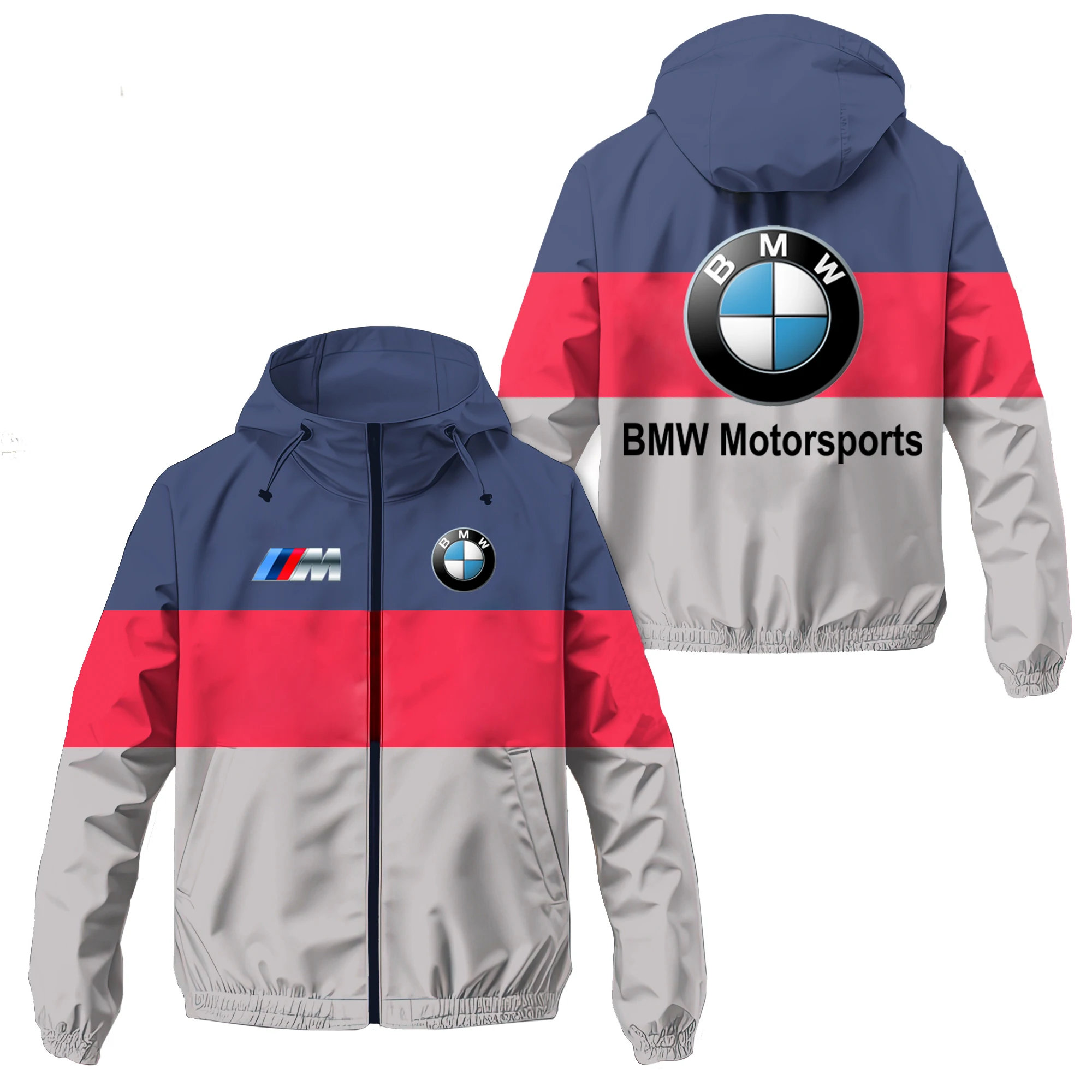 BMW-logojas Herenclip Neutrale top Comfortabele motorkleding van hoge kwaliteit Outdoor BMW-werkkleding voor heren