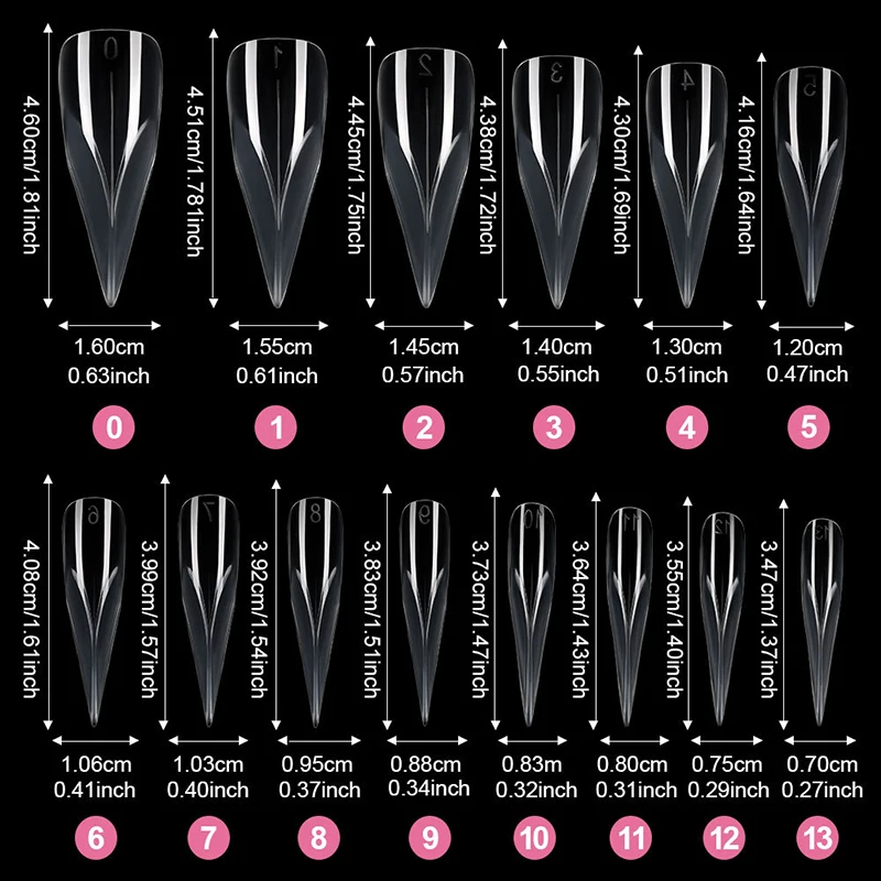 140Pcs/box Gel 3D Eagle Claw Press-On Nails Bendable Dual Form Full Cover Manicure Decorations Fake Nails Tips DIY Nail Supplies