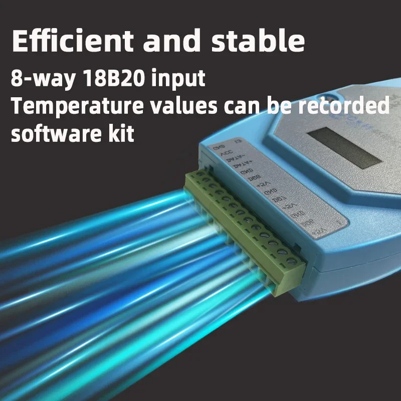 8-Channel 18b20 Input Analog Acquisition Module MODBUS-RTU Protocol Support Customizable OEM Temperature Temperature Instruments