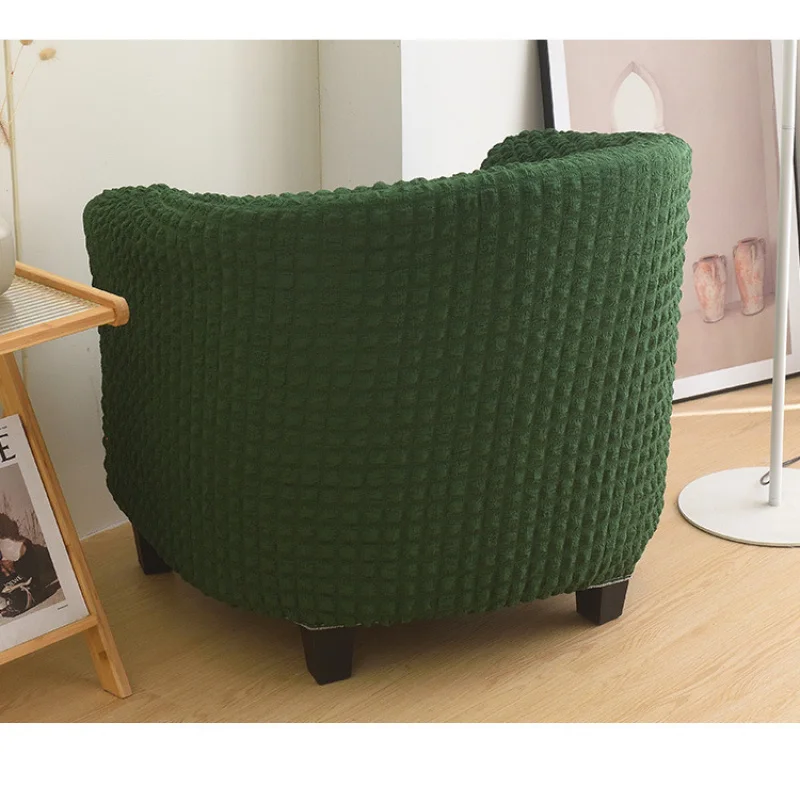 Simple bubble wrap, elastic arc-shaped semi-circular sofa cover, high-end chair cover for coffee shops