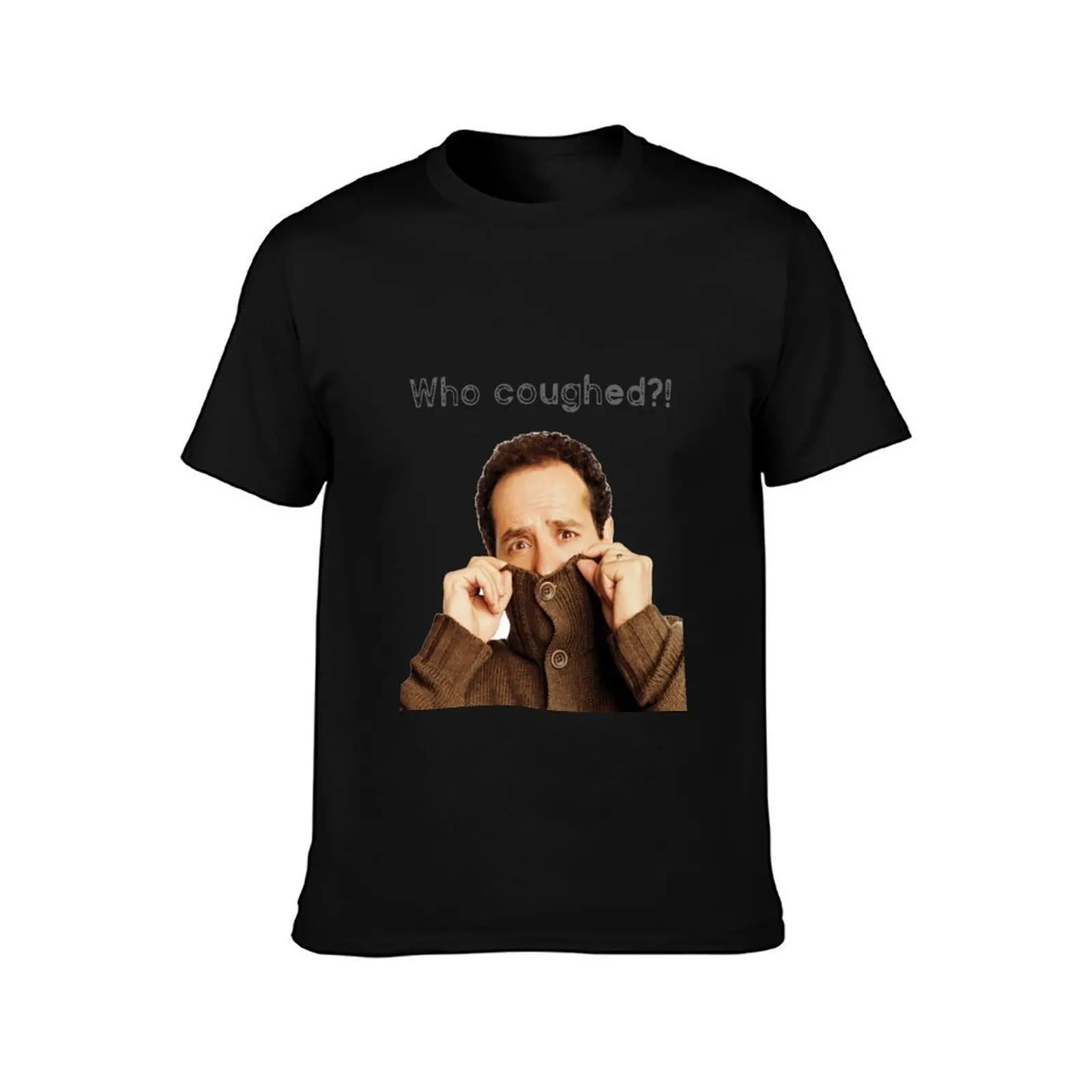 Monk: who coughed? cool T-Shirt, Summer Casual Cotton Tee, Oversized Streetwear Tops, Vintage Graphic Print, Unisex Men Women