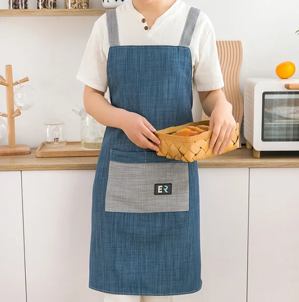 Apron Home Kitchen Work Clothes Women's and Men's Fashion Oil proof Fruit Flower Shop Tank Top Waist