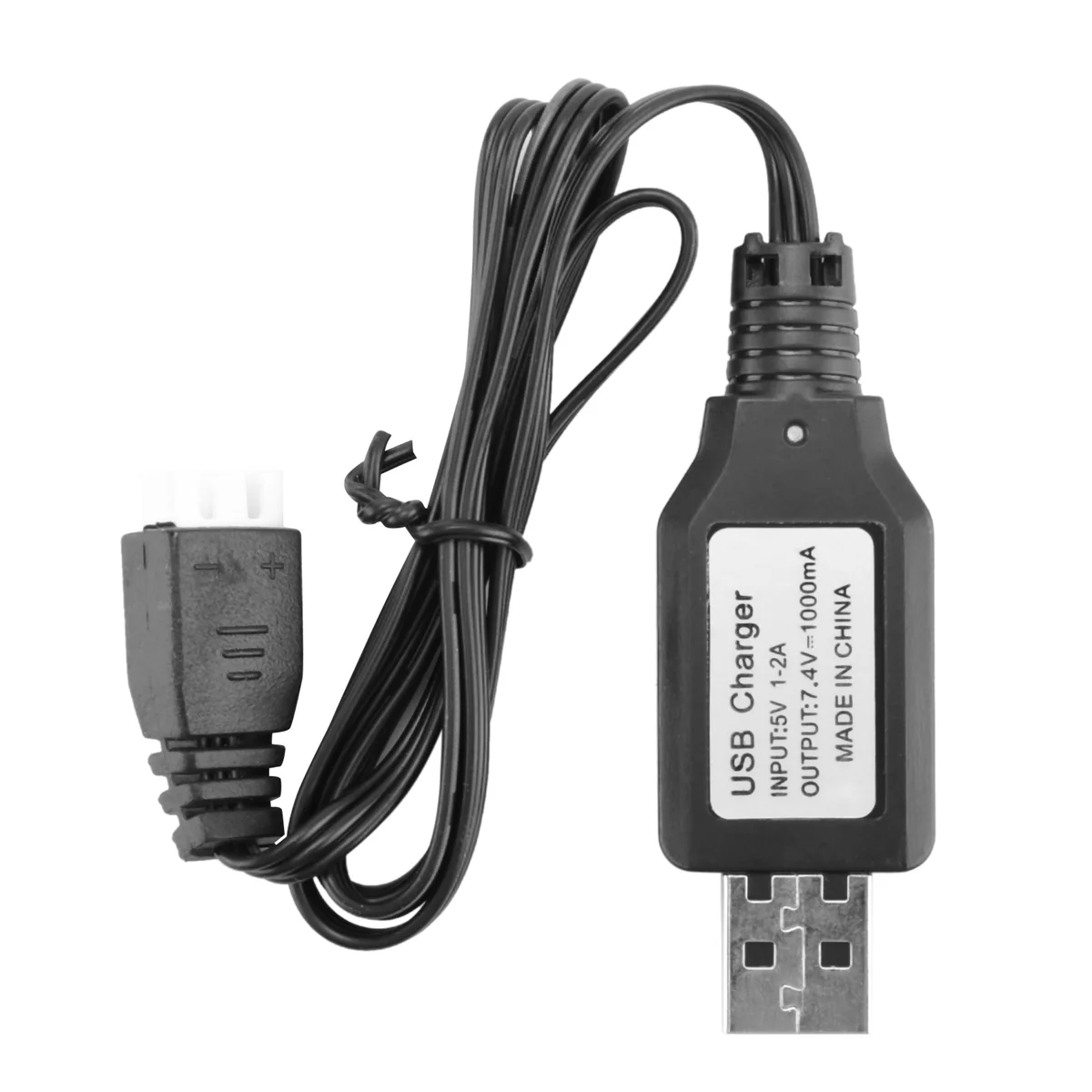 USB Charging Cable 7.4V 2S Li-Ion Battery Charger for 18301 18302 18311 18312 1/18 RC Car Parts