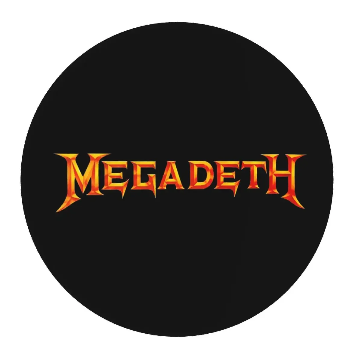 Megadeths Logo Round Mouse Pad Computer Keyboard Mouse Mat Gamer Laptop Desk Mat Office Accessories Table Mats