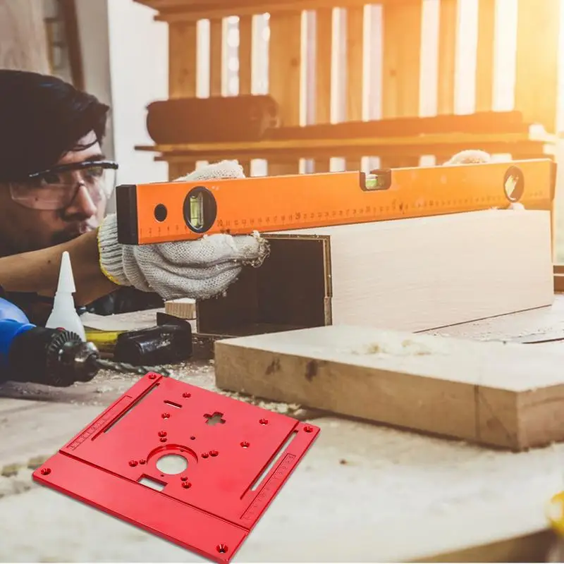 Tischplatte Router Montage platte Anti-Rost-Trimmen Router Platte Metall verstellbare Router Tischplatte elektrische Trimm maschine