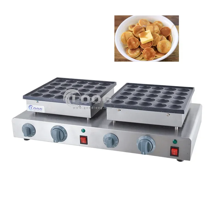 110V 220V Commercial  Electric Nonstick Dutch Pancake Baker Maker Poffertjes Grill Pan 50pcs Electric Mini Pancake Maker