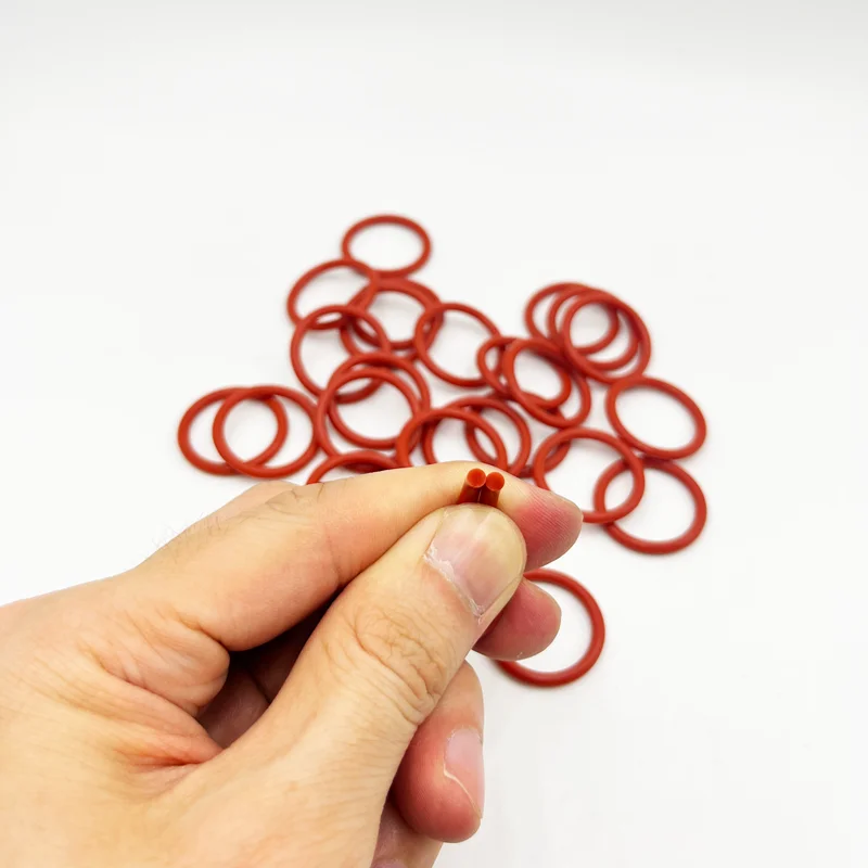 Silicone rosso O Ring VMQ ORing rondella di tenuta per uso alimentare resistente all'olio condizionatore automobilistico per auto ad alta temperatura Gaske idraulico