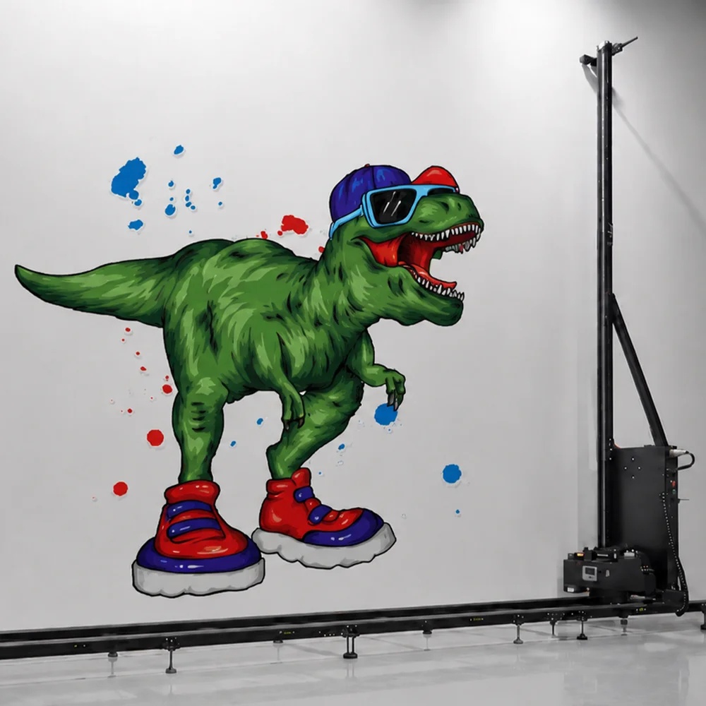 UV Wall Printer Machine Direct To Wall Inkjet 3D Vertical Painting 2.5m Width For Home Decoration Hotel Mural Customized