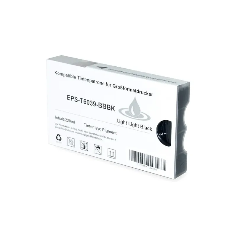 EPSON PH gray E6039 alternative ink cartridge, replaces C13T603900 XET6039C imprimirbien.com