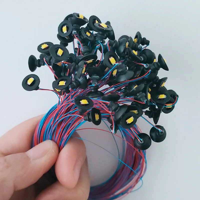 10 pçs/lote modelo diy lâmpada 3v luz led para micro paisagem areia mesa cena iluminação layout diorama kits