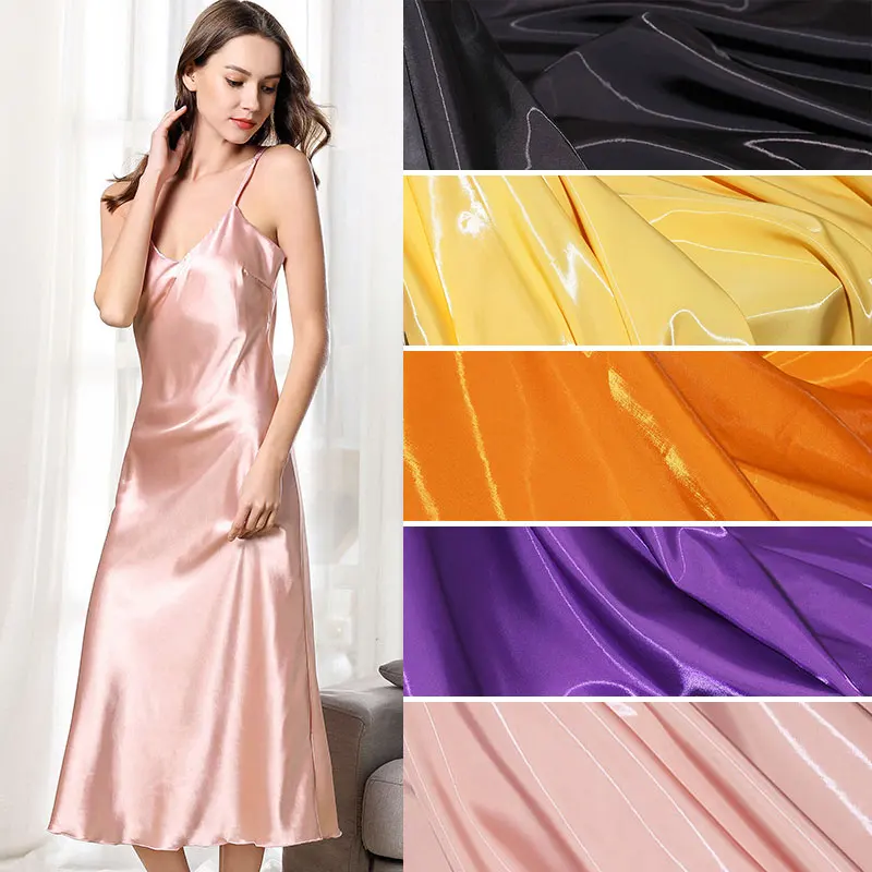 

1m Luxury Glossy Metallic Liquid Satin Fabric Reflective Galaxy Shiny Satin Fabric for Fashion Dress Suit Design DIY Material