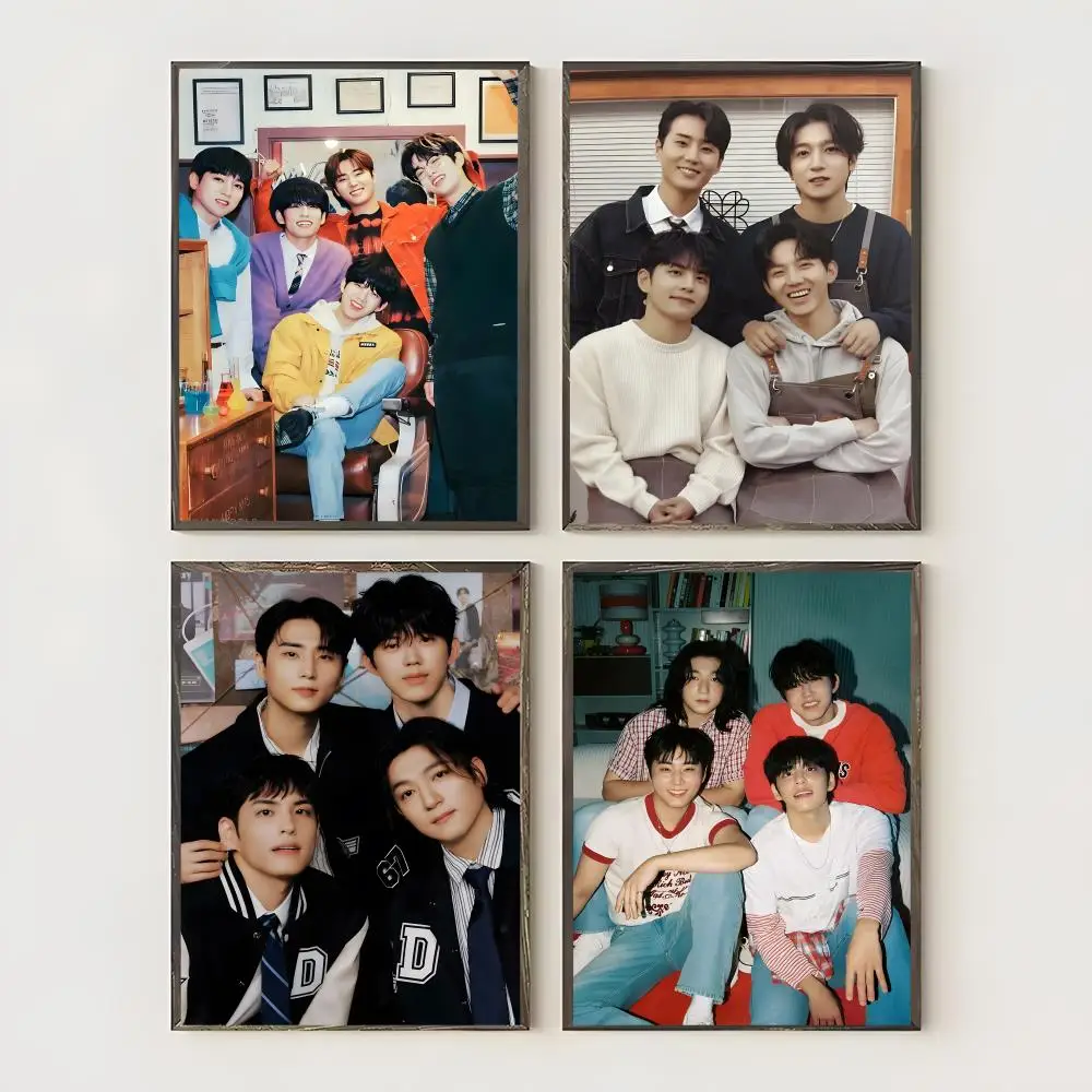 Kpop Band D-DAY6 Painting Calligraphy Waterproof Canvas Art Wrinkle Free Wall Hanging For Home Living Room Bedroom Decor