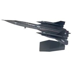 미국 록히드 SR71 SR-71 블랙버드 17972 비행기 다이캐스트 금속 비행기, 항공기 장식 모델, 소년 생일 장난감 선물, 1/144 체중계