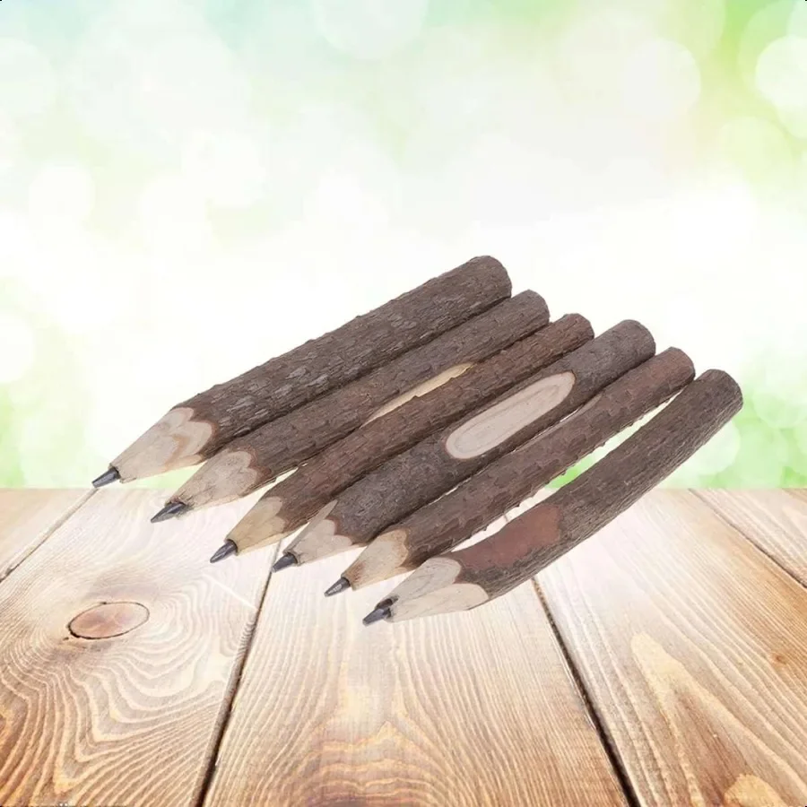 Twig Pencils 75 pcs Wooden Tree Bark for Pencils Retro Office Natural Branch Rustic Cm Twig Pencil plies