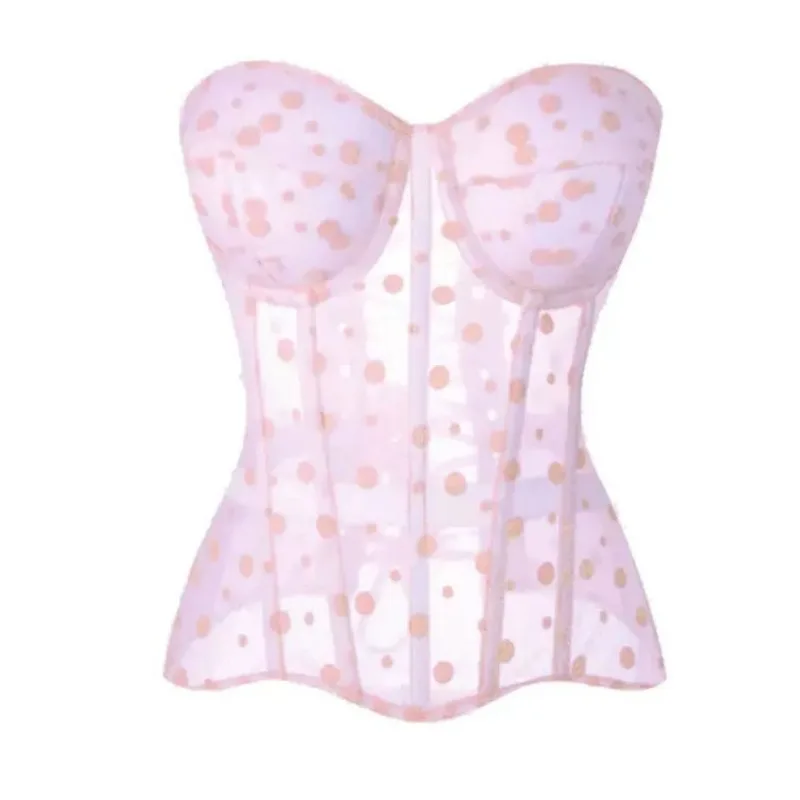 

Spice Girl Perspective Women's Spring and Summer Polka Dot Slim-fit Vest