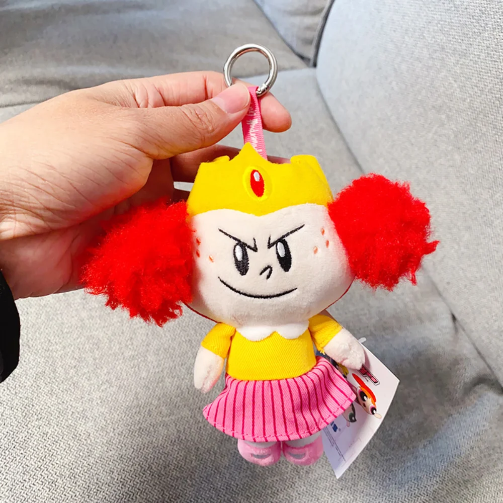 本物のパワーパフガールズプリンセスモーバックスぬいぐるみキーホルダー装飾かわいい漫画女性バッグ飾り女の子ギフト