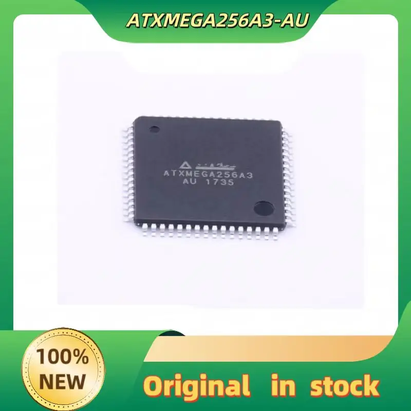 1pcs/lot 100% NEW  ATXMEGA256A3U-AU ATXMEGA256A3U TQFP-64 16-bit Microcontroller New Origina