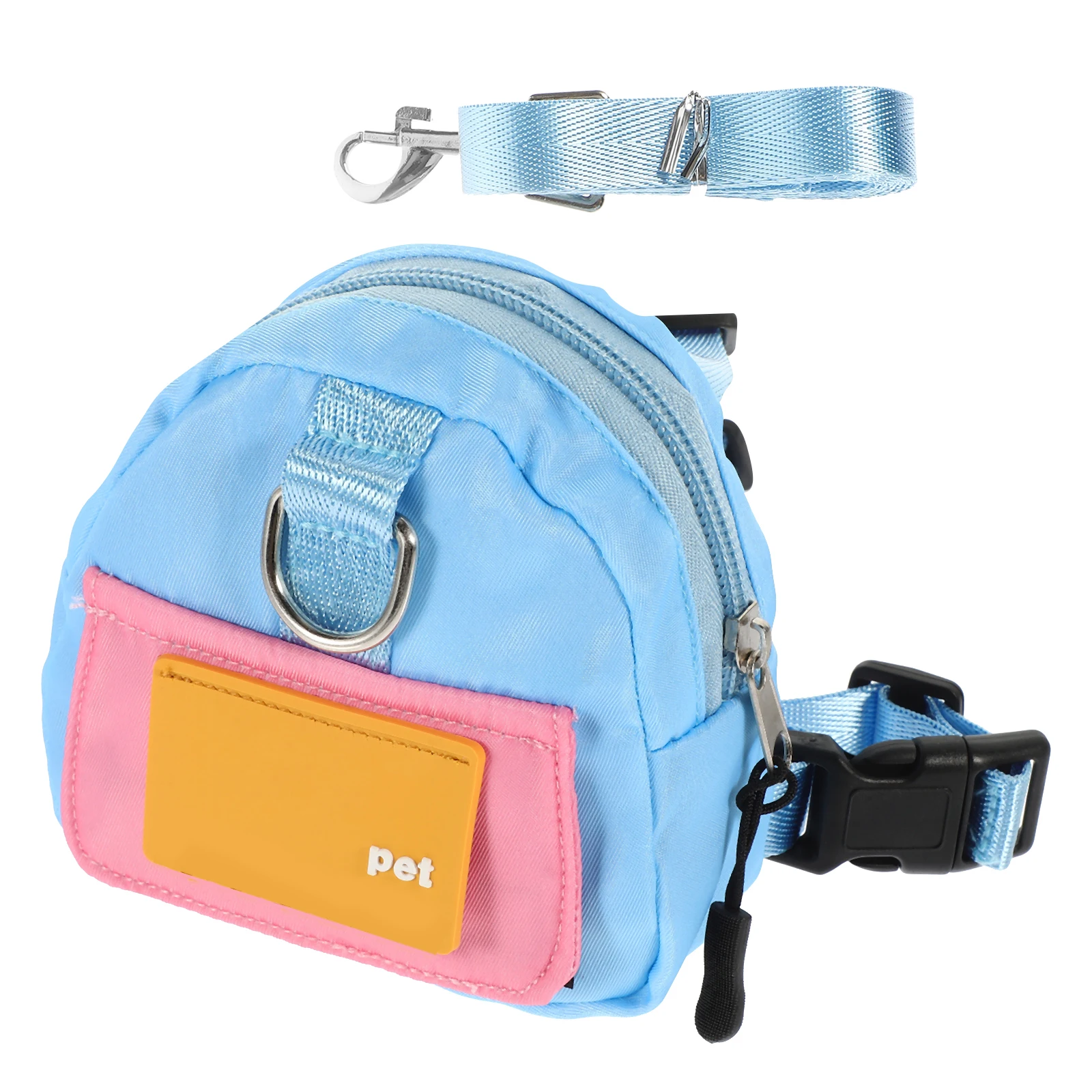 

1 set Adorable Small Pet Dog Backpack Large Capacity Outdoor Travel Harness Bag Built-In Poop Dispenser Adjustable Portable Self