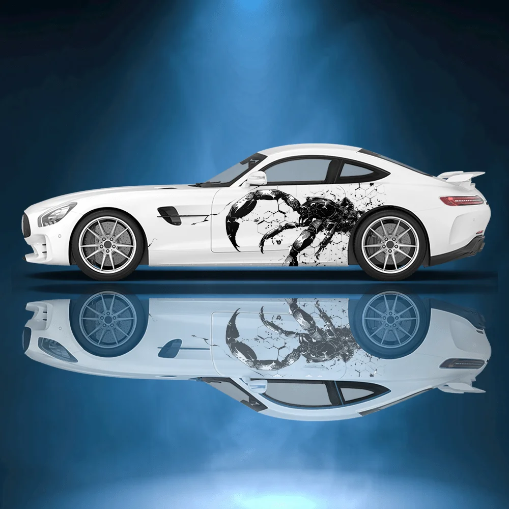 

Poisonous Scorpion Car Vinyl Wraps Decal Self-adhesive Anti Scratch Sticker Suitable for Trucks SUV Decor Auto Accessories Gift