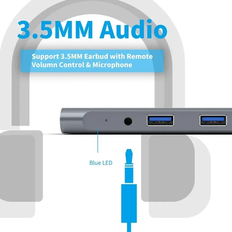 

USB 3.0 HUB, USB-разветвитель типа C, многопортовый адаптер USB-C 3.1 для док-станции, компьютерные аксессуары для Mac book Pro, Air, IMac, ПК