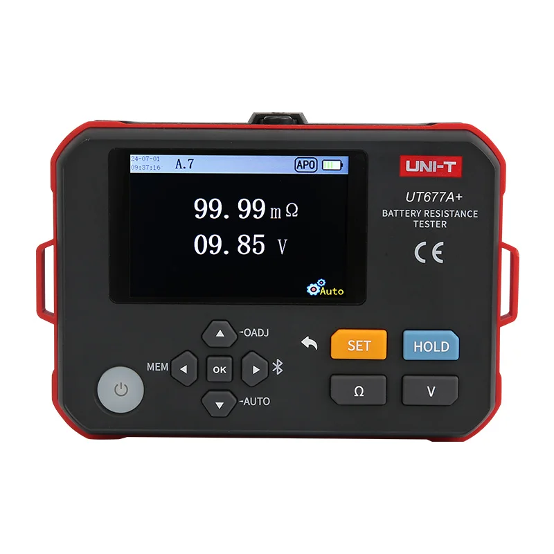 

UNI-T UT677A+ 70V / UT677C 120V Internal Resistance Tester 0-3Ω 500 Groups Lithium Battery PC Software