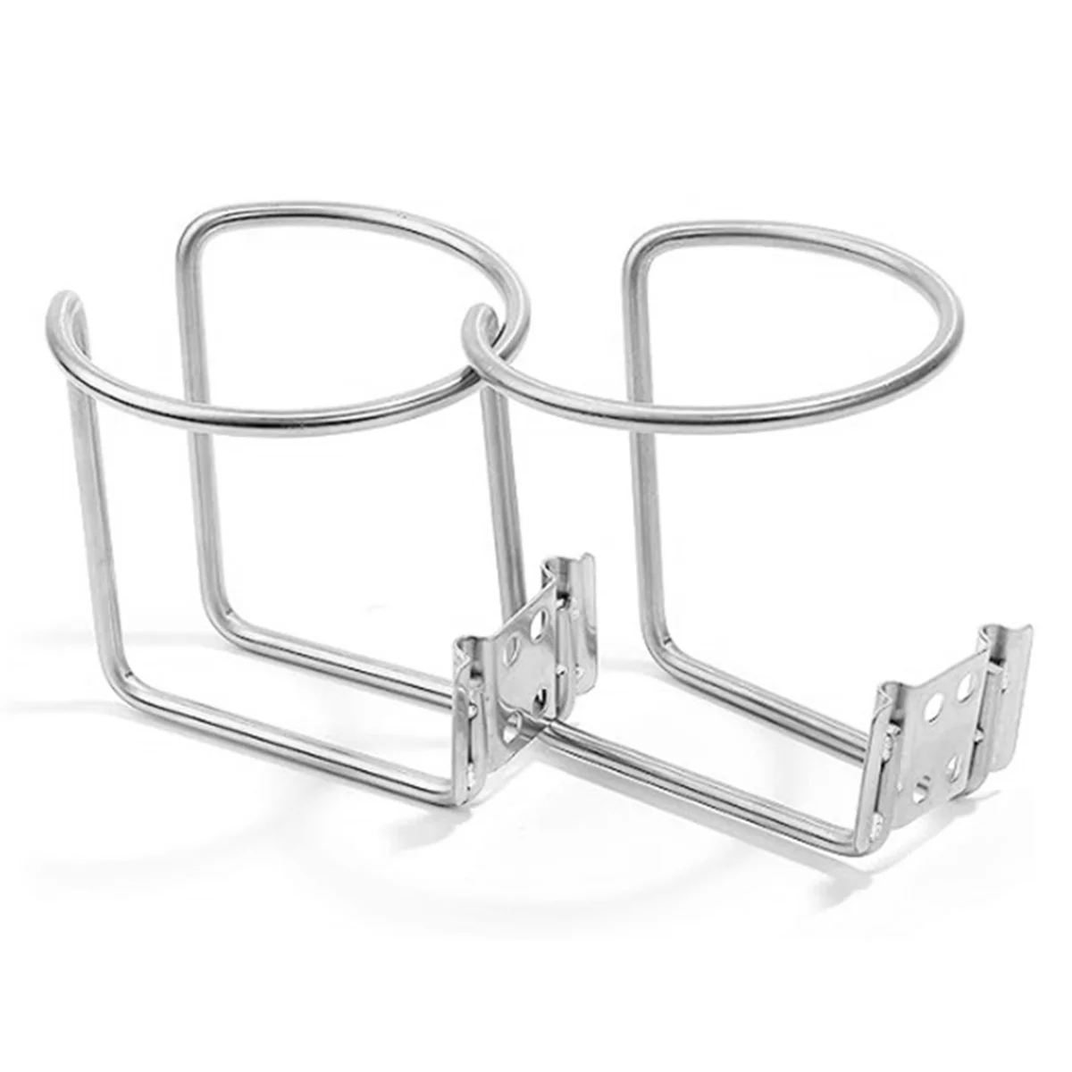 Boat Ring Cup Drink Holder, Universal Car Drink Holder, Car Bottle Holder Cup Holder for Marine Truck RV Trailer,Silver