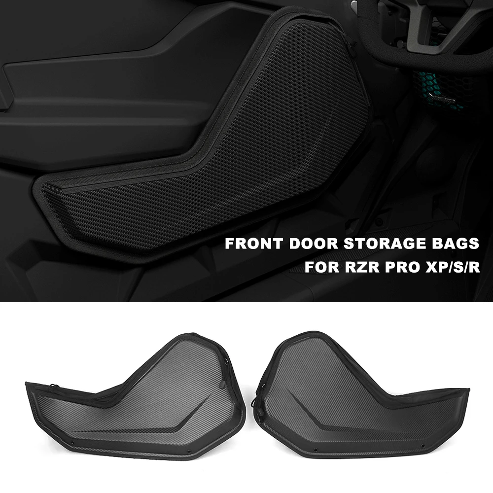

NEW Kit For 2025 Polaris RZR Pro XP 4 PRO S Pro R 4 UTV Black Driver Side Front Door Storage Bags Accessories