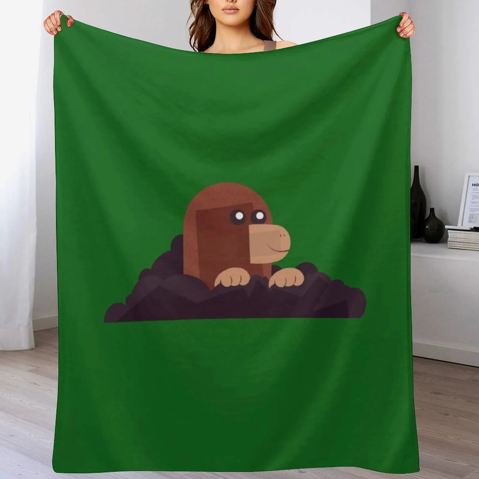 

cute mole Throw Blanket Plush Thin Thermal Blankets