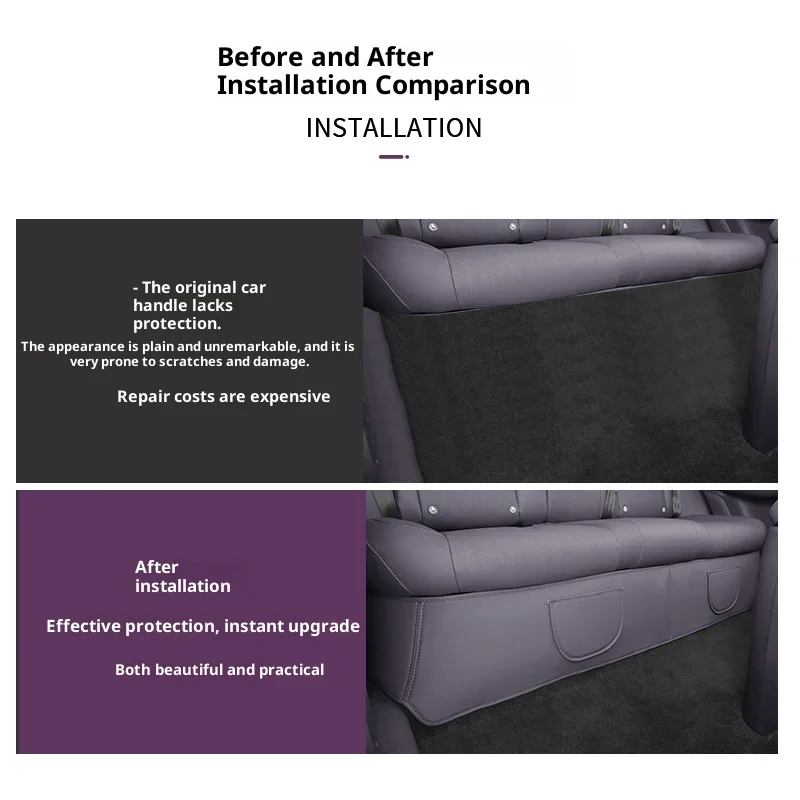 For Leapmotor B10 2025 Rear Seat Under Kick-Proof Scratch-Proof Pad Interior Modification Special Products image 6