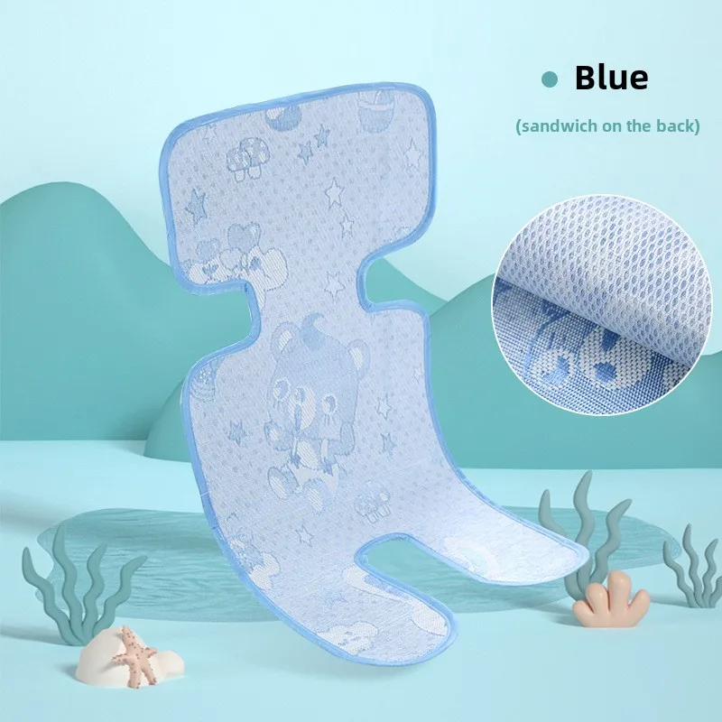 1PC Universal Baby Stroller Seat Pad Summer Washable Cooling Mat Cushion Stroller Car Seat High Chair Pushchair Sleeping Cushion
