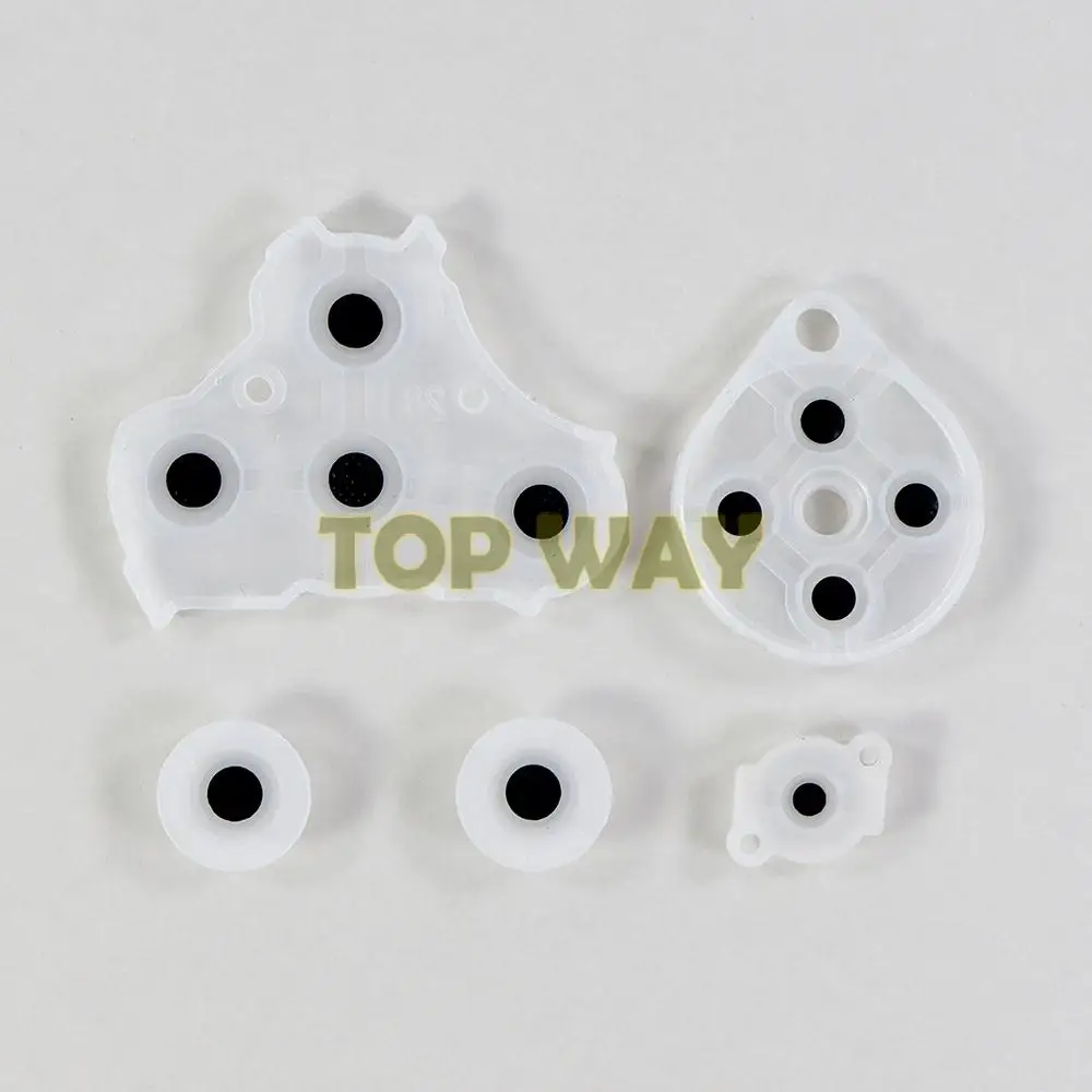 닌텐도 게임큐브 NGC 컨트롤러용 고품질 전도성 실리콘 버튼 패드 교체품 1세트