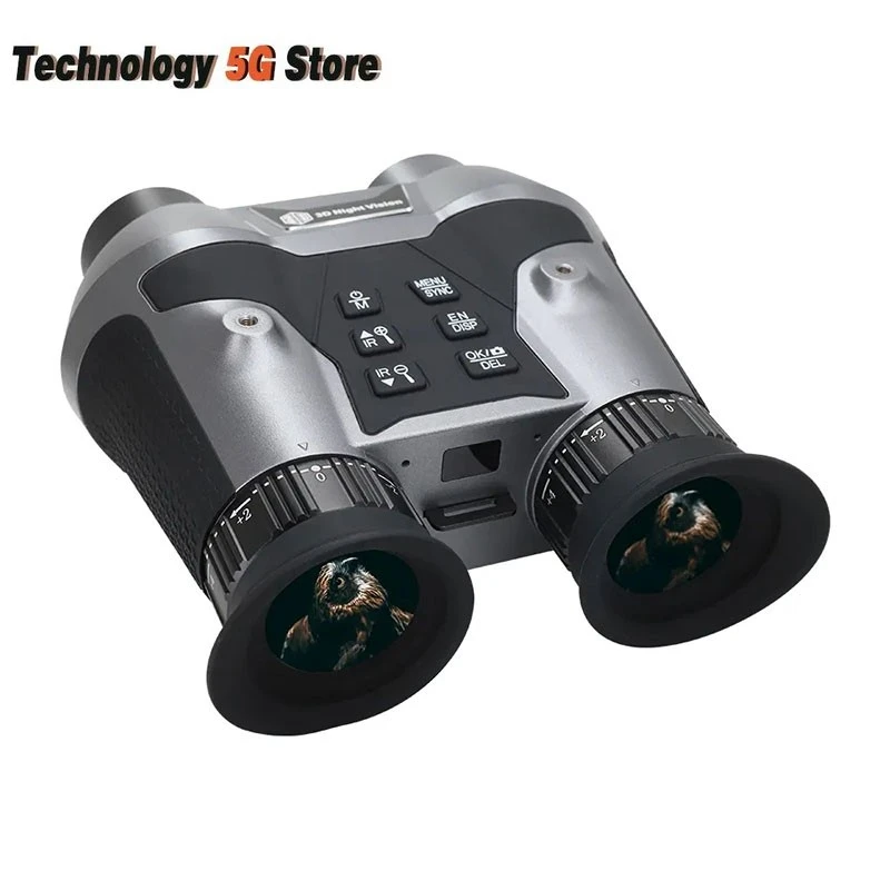 

VRNV303 Naked Eye 3D VR Head-mounted Binocular Night Vision Device F1.3 6X Digital Zoom Binocular Support Manual Focusing