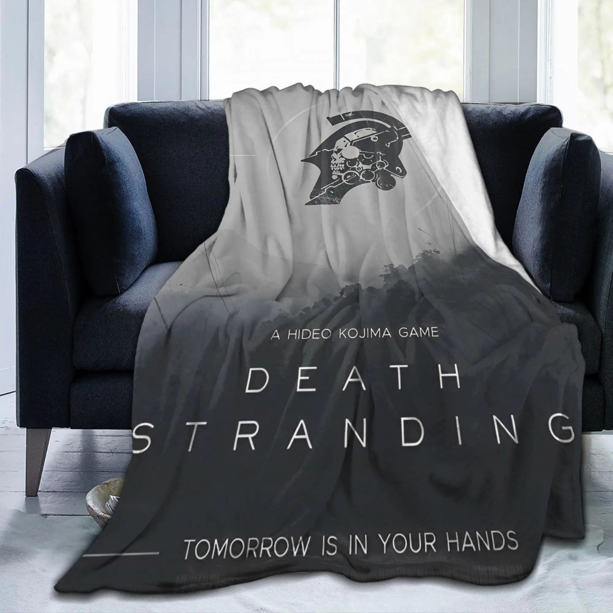 Death Stranding Video Game Flannel Blanket PC Gamer Creative Throw Blankets for Bedspread 150*125cm Super Soft